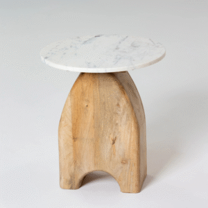 Wooden Bedside With marble