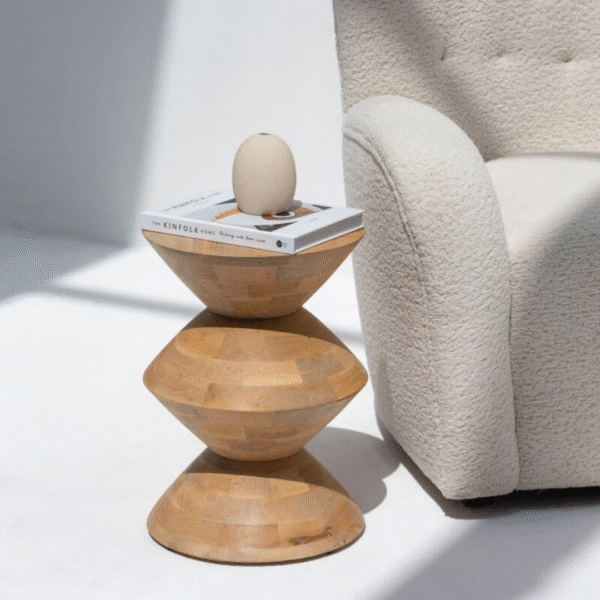 Ritzha Sage Wooden Side Table For Living Room