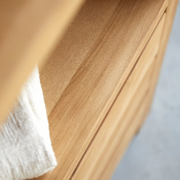 Ritzha Solid Wooden Eden Bookcase In Natural Finish