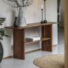 Ritzha Wooden Console Table in Sheesham Wood | Honey Finish