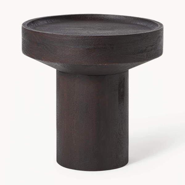 Ritzha Round Teak Wood Side Table Benno