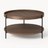 Ritzha Round Wooden Coffee Table Renee | Wooden Coffee Tabl