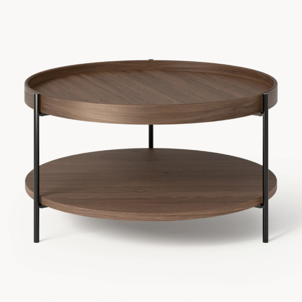 Ritzha Round Wooden Coffee Table Renee | Wooden Coffee Tabl