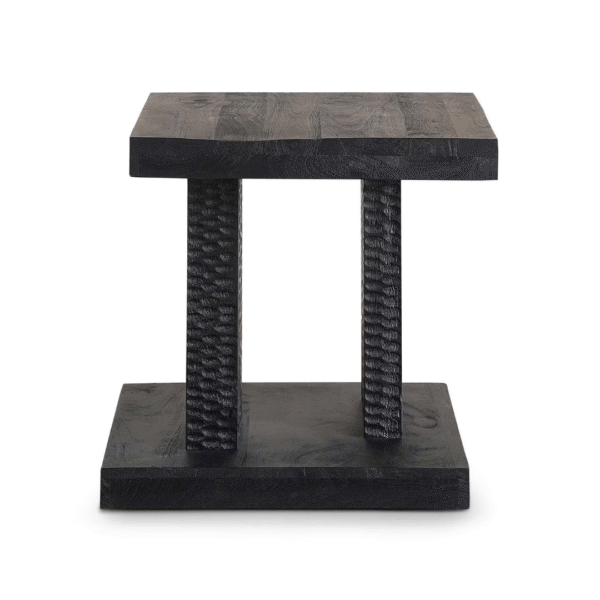 Ritzha stella end table In Black Finish