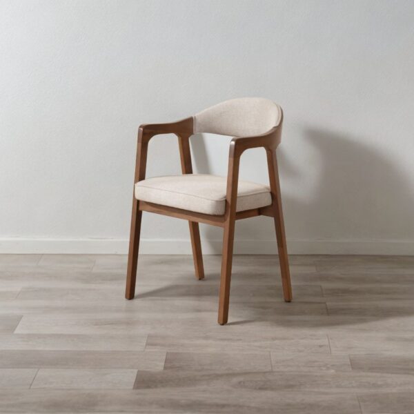 Untitled design (1) Ritzha Lena Wood Armchair Beige