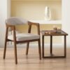Untitled design Ritzha Lena Wood Armchair Beige