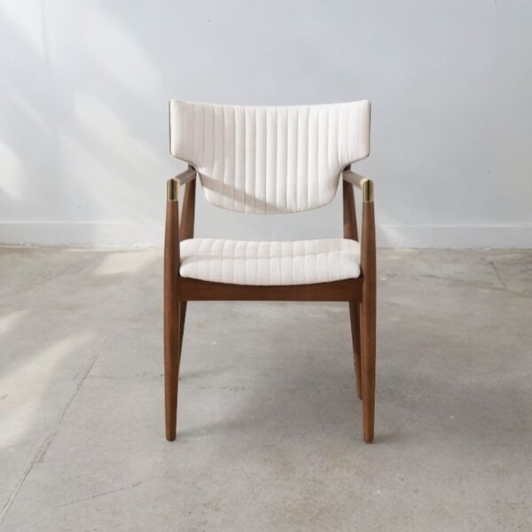 Ritzha Nera Wood Armchair Beige