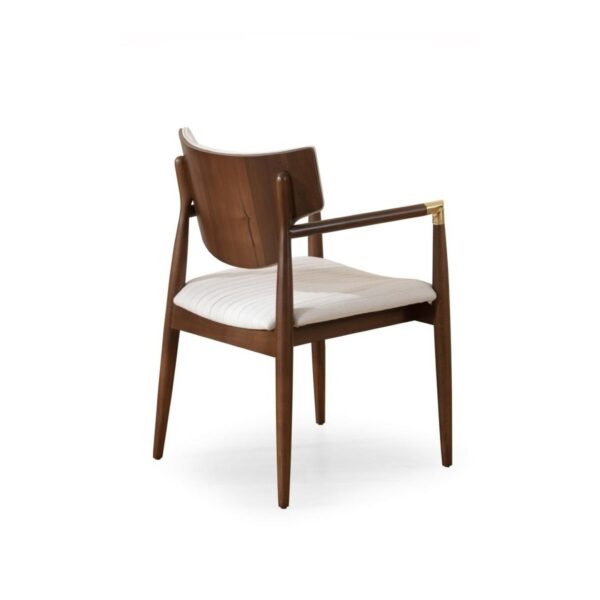 Ritzha Nera Wood Armchair Beige