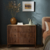 Ritzha Mirabelle Travertine Chest of Drawers In Teak Wood