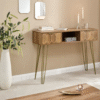 Ritzha Orleans Console Desk In Teak Wood