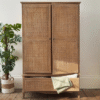Ritzha Sienna Rattan Wardrobe Ritzha Sienna Rattan Wardrobe