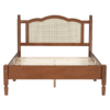2 Ritzha Wooden Cane Beds With Classic Style