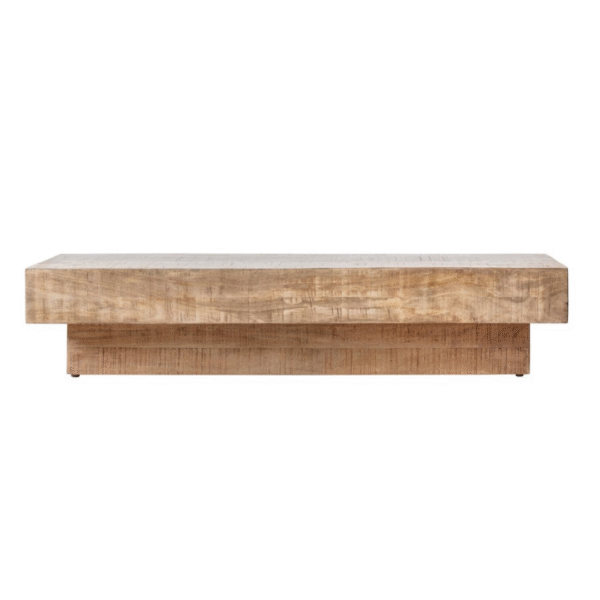 Ritzha Rectangular Teak Wood Coffee Table Natural - Iowa