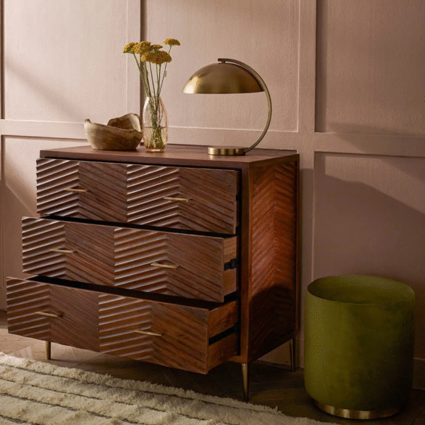 Ritzha Fandango Chest of Drawers In Teak Wood