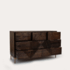 Ritzha Dahlia Walnut Teak Large Chest Of Drawers