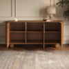 Ritzha Large Teak Wood Sideboard with Ball Feet - Ivan