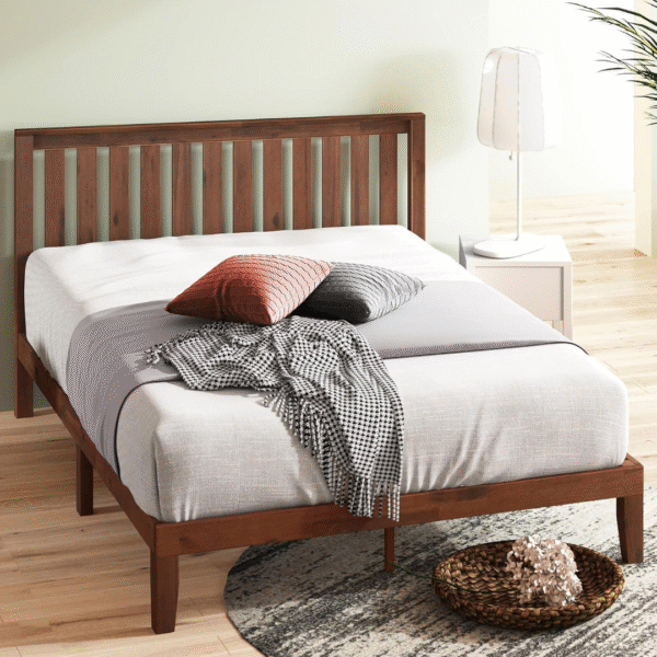 Ritzha Solid Wooden Modern beds With Rich Honey Finish