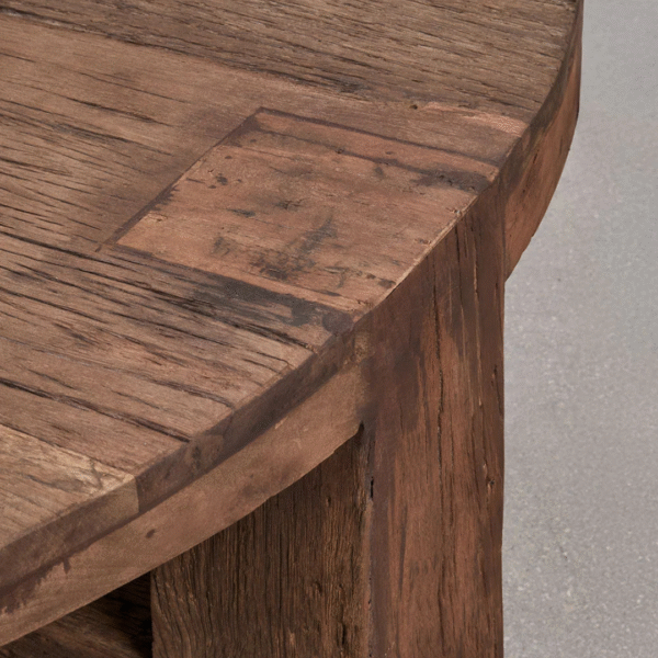 Ritzha Juvira Round coffee table in Recycled wood