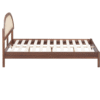 Ritzha Wooden Beds with Cane Finish In Honey Finish