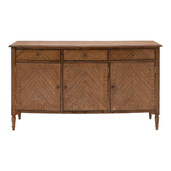 Ritzha Clarence 3 Door Sideboard In Teak Wood