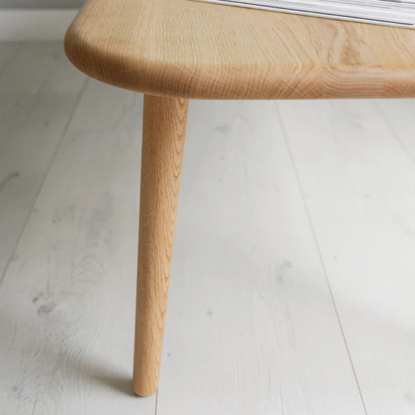 Ritzha Bellevue' Solid Oak Coffee Table With Rounded Corners