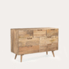 Ritzha Oslo Light Teak Wood Large Chest of Drawers