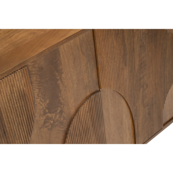 Ritzha Large Teak Wood Sideboard with Ball Feet - Ivan