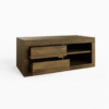 Ritzha Astley Coffee Table In Teak Wood In Dark Honey Finish