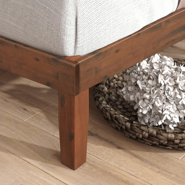 Ritzha Solid Wooden Modern beds With Rich Honey Finish