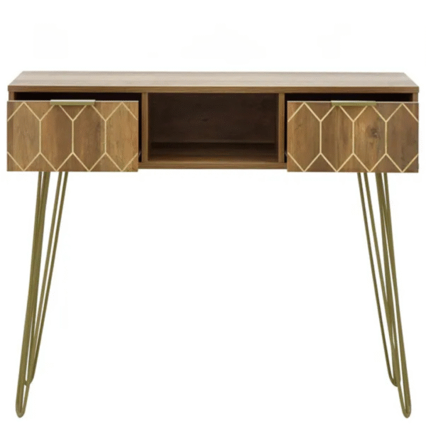 Ritzha Orleans Console Desk In Teak Wood