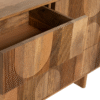 Ritzha Zuberi Natural Teak Wood 6 Drawer Chest of Drawers