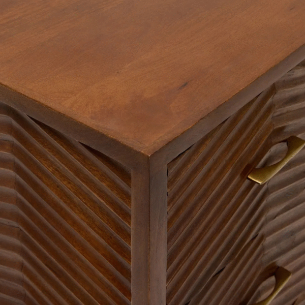 Ritzha Fandango Chest of Drawers In Teak Wood