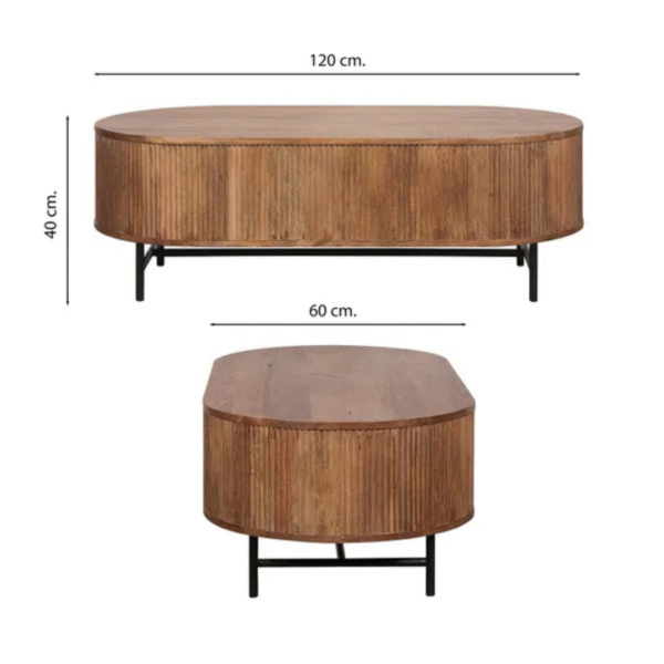 Ritzha Indus Valley Zen Coffee Table In Teak Wood