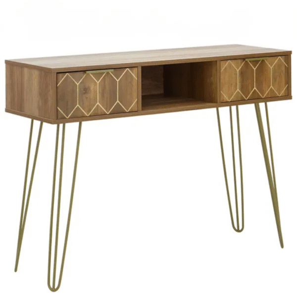 Ritzha Orleans Console Desk In Teak Wood