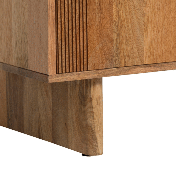 Ritzha Zuberi Natural Teak Wood 6 Drawer Chest of Drawers