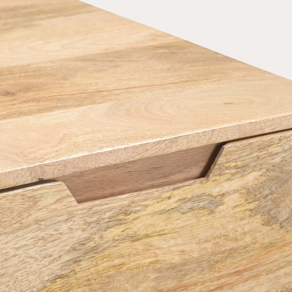 Ritzha Oslo Light Teak Wood Large Chest of Drawers