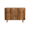 Ritzha Zuberi Natural Teak Wood 6 Drawer Chest of Drawers