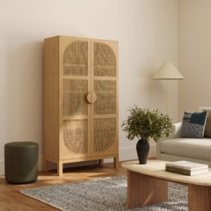 Ritzha Natural Wooden Oak Wardobe