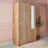 Java 3-Door Wardrobe with 3 Drawers and Mirror