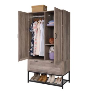 Ritzha Wardrobe With Steel Frame
