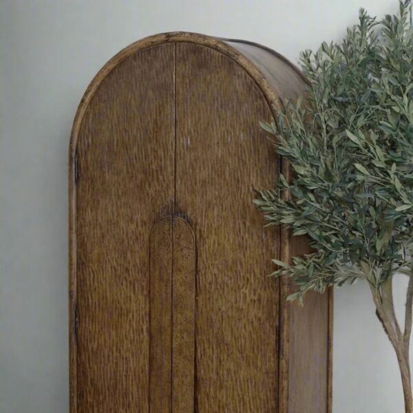 Ritzha Yugga Solid Wood Arch Storage Cabinet