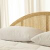 Ritzha Japanese Rattan Arch Wooden Bed
