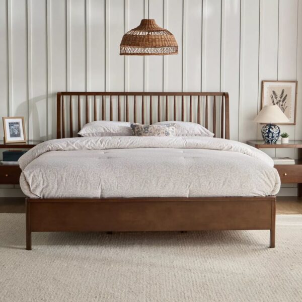 Untitled design (1) Ritzha Solid Wooden Spindle King Bed