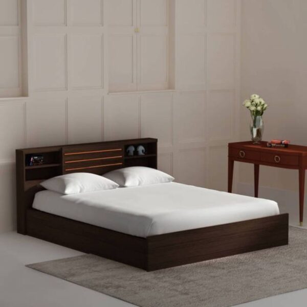 Ritzha Queen size Bed with Wenge Finish