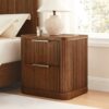 Ritzha Finnley Fluted Nightstand Bedside