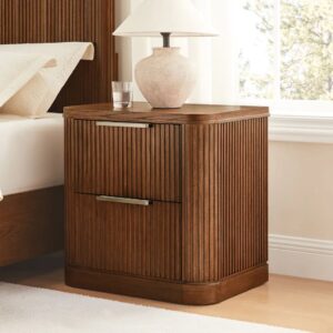 Ritzha Finnley Fluted Nightstand Bedside