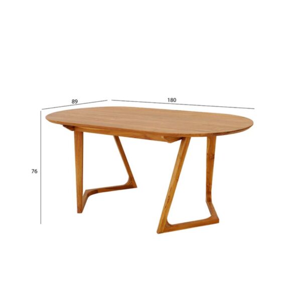 Ritzha Elegant Solid Wood 6-Seater Dining Set