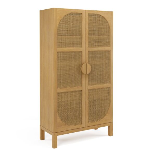 Untitled design (2) Ritzha Natural Wooden Oak Wardobe