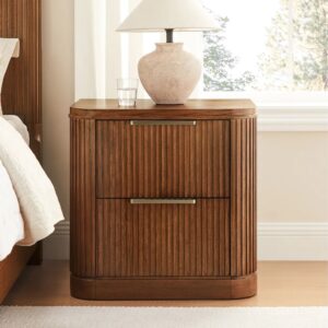 Ritzha Finnley Fluted Nightstand Bedside
