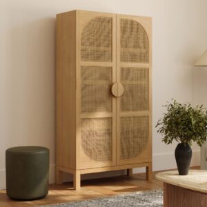 Ritzha Natural Wooden Oak Wardobe